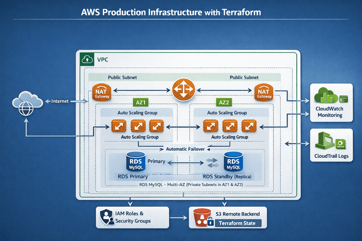 AWS Production Infrastructure Architecture Diagram